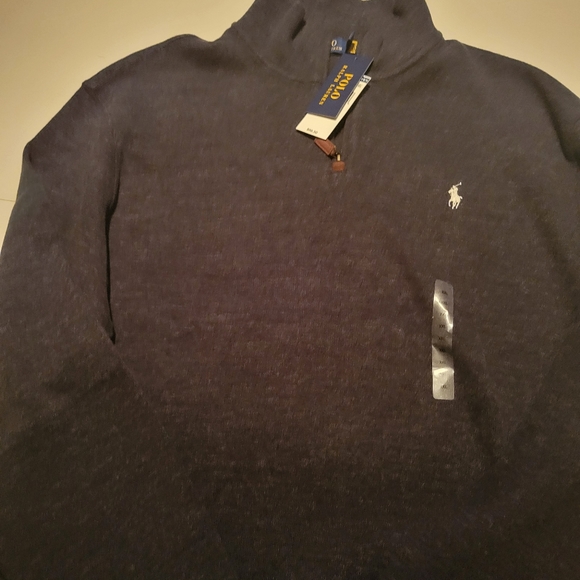 Polo Ralph Lauren Luxury Jersey Quarter-Zip Black - Picture 6 of 16